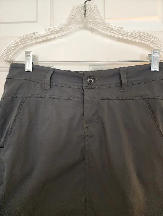 Toad&Co Metrolite Mini Skirt Charcoal Size 6 Upf Quick Dry Outdoors Gorpcore - Picture 4 of 9